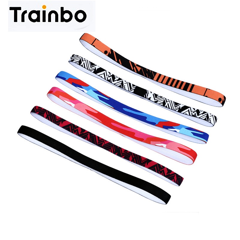 Trainbo Sweat Absorbing Sports Headband Running Hairband Narrow Fitness