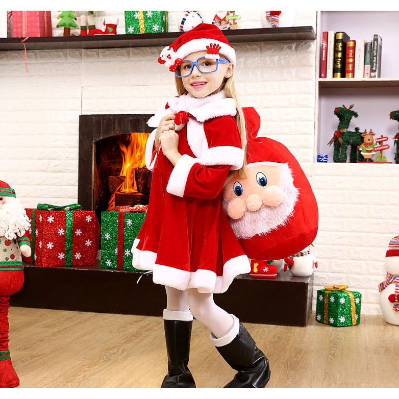 Girls mrs best sale claus costume