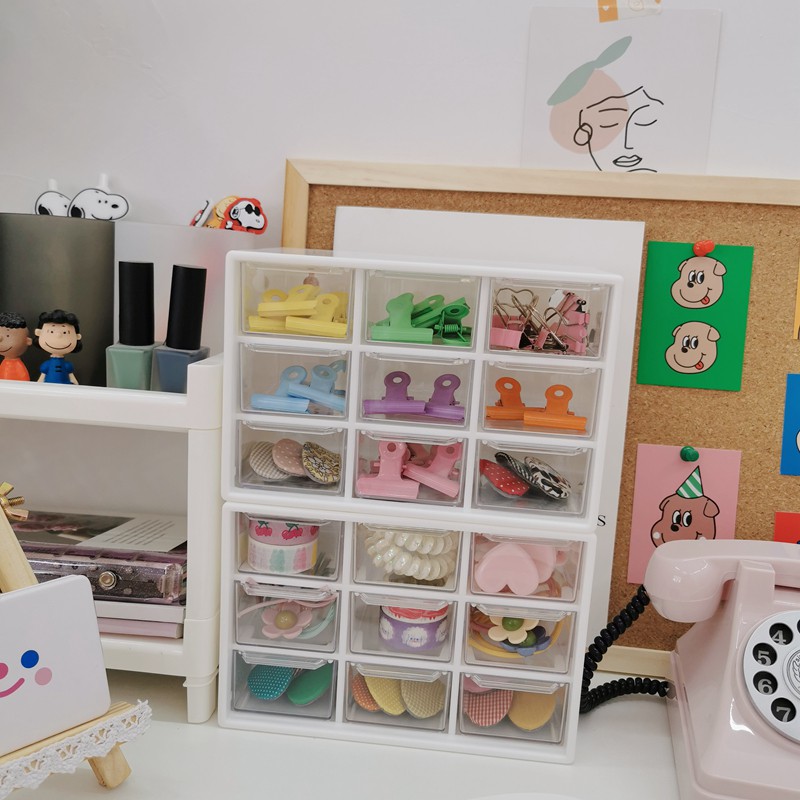 Ohaya 丨 A009 ins Korean Style Mini Jiugong Grid 9 Grid Storage Handbook ...