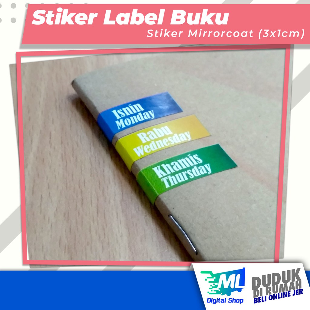 Daily Label for School Books | Label Buku Harian (4x1cm) | Shopee Malaysia
