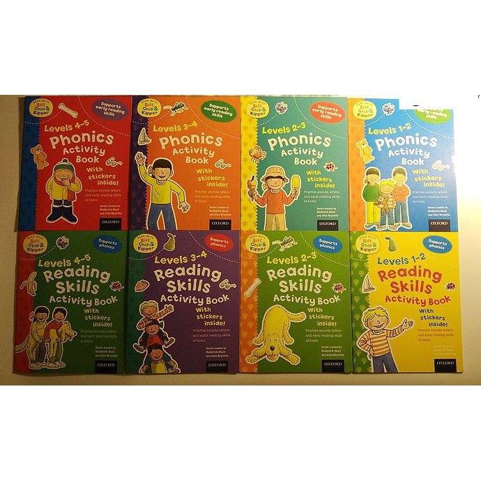 Oxford Phonics+Reading Skills Activity Book ~ 8 books in a set