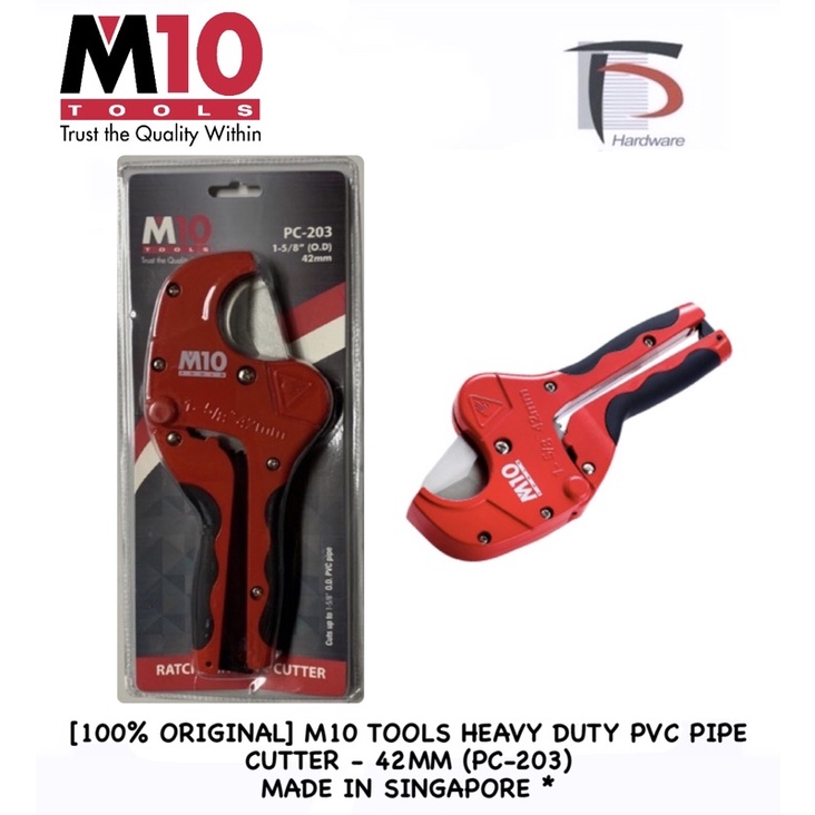 [100 ORIGINAL] M10 TOOLS HEAVY DUTY PVC PIPE CUTTER 42MM (PC203