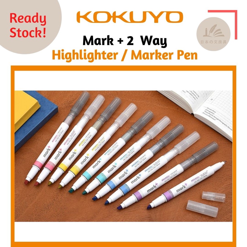 Kokuyo Mark+ Mark Plus 2 Way Marker Pen / Highlighter PM-MT200/ PM ...