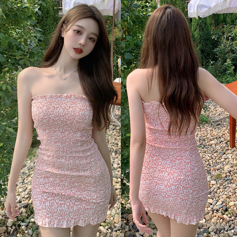 Women's Summer Bodycon Dress Sexy Sleeveless Korean | Shopee Malaysia