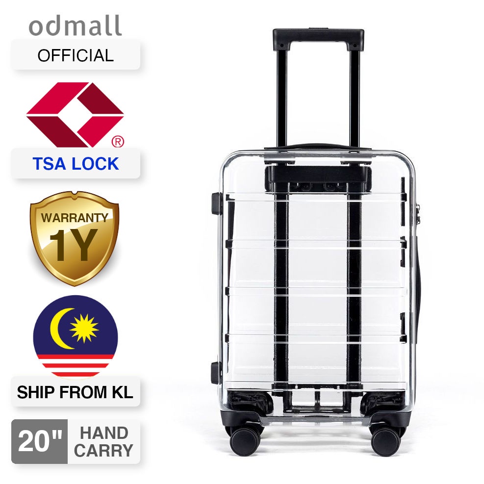 Transparent luggage discount