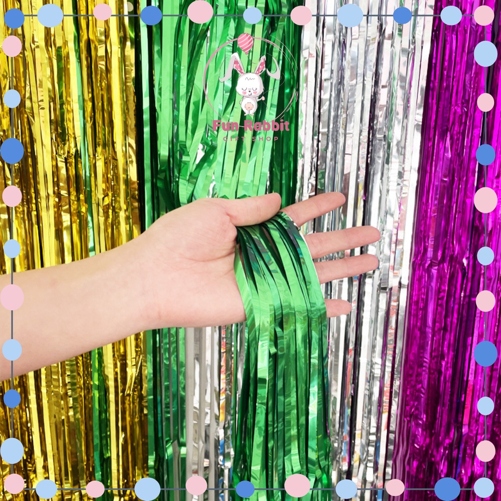 Foil Rain Curtain - 2M x 1M for Party, Wedding, and Event Decorations ...