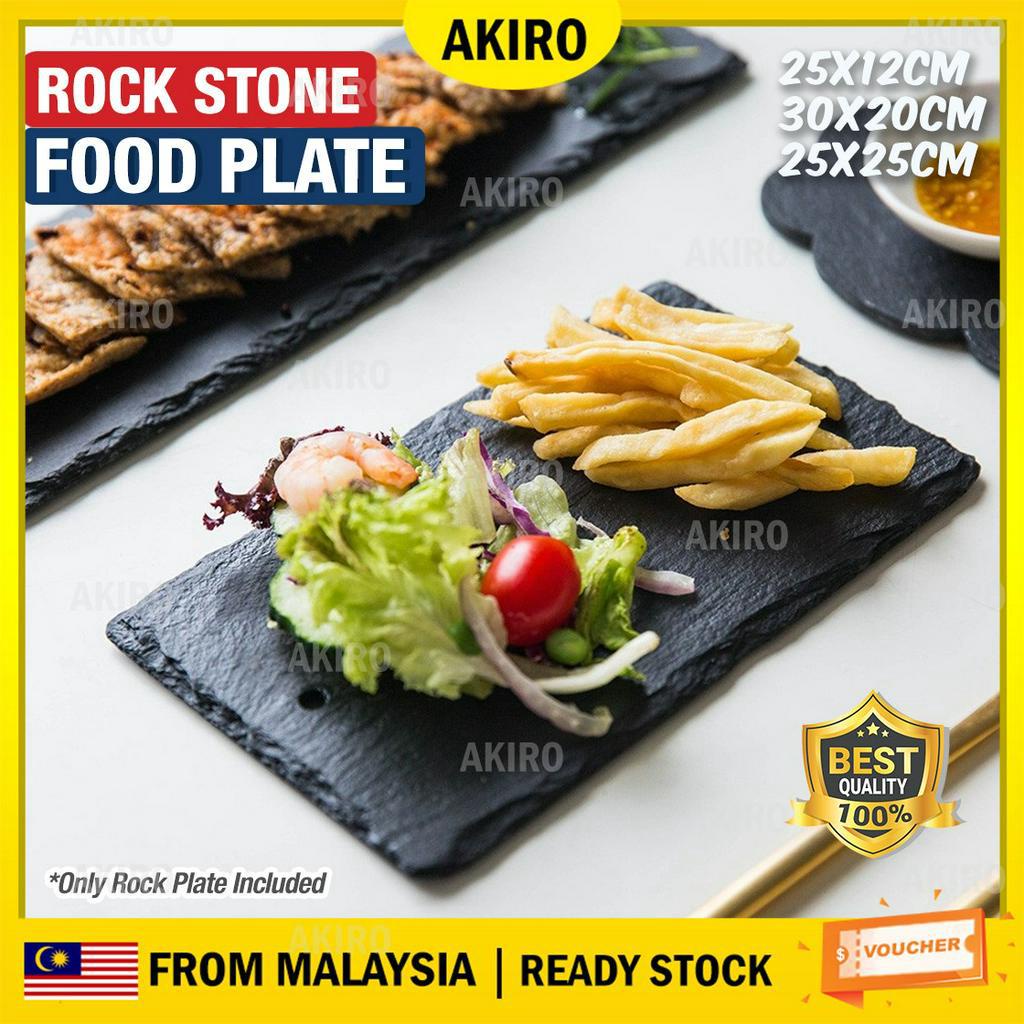AKIRO Japanese Dessert Stone Plates Sushi Food Home BBQ Restaurant Cafe ...