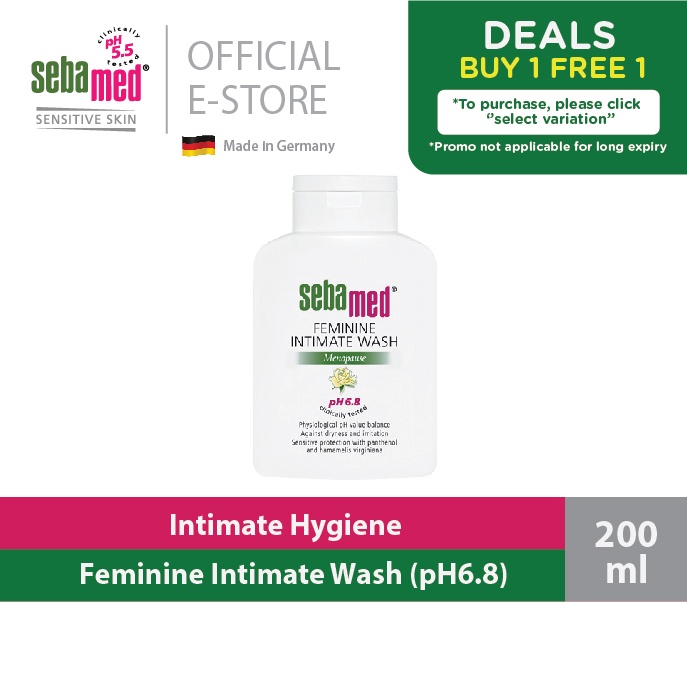 Sebamed Feminine Intimate Wash pH6.8 (200ml) Shopee Malaysia