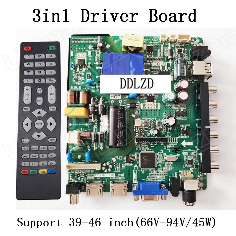 TP.V56.PB801 LED LCD TV 3in1 Driver Board Universal LCD