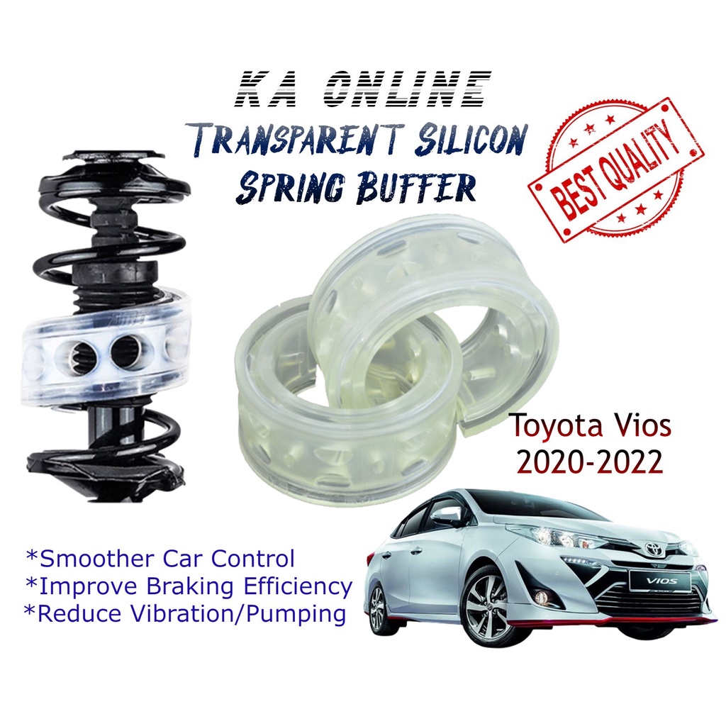 Toyota Vios 2020-2022 Transparent Silicon Coil Spring Cushion Buffer ...