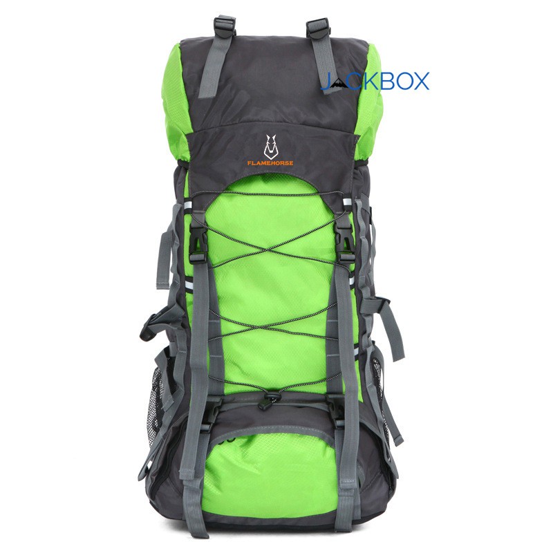 FlameHorse Steel Support Camping Travelling Hiking Backpack 60L 154 Shopee Malaysia