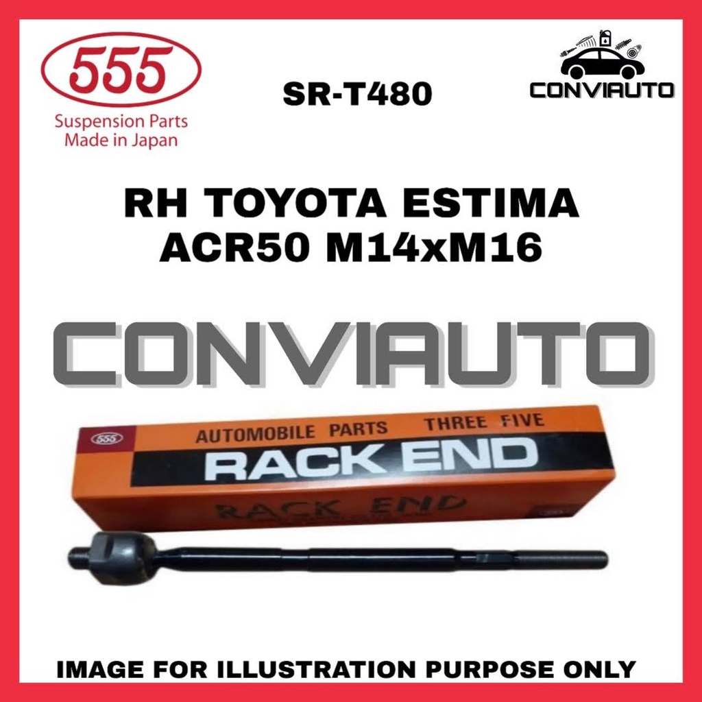 TOYOTA ESTIMA ACR50 ~ RACK END BRAND 555 (SR-T480) | Shopee Malaysia