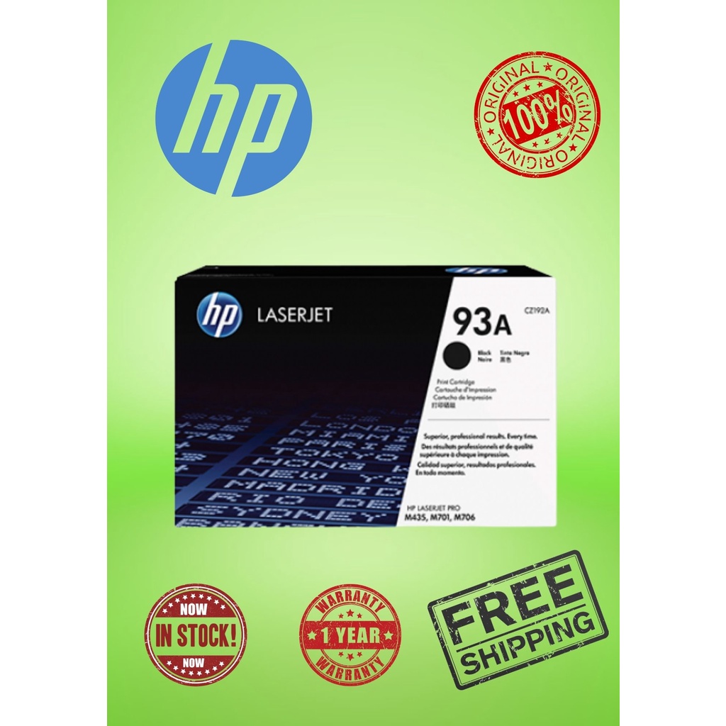 HP 93A/CZ192A ORIGINAL BLACK TONER CARTRIDGE | Shopee Malaysia