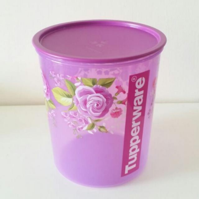 Last One - Tupperware Royal Rose ( purple ) Large One touch 5.5L - 1pc ...