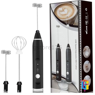 Electric Handheld Milk Frother with Dual Whisks - Powerful Motor for Creamy Coffee, Cappuccino, Matcha and More - Stainless Steel Twin Whisk Drink