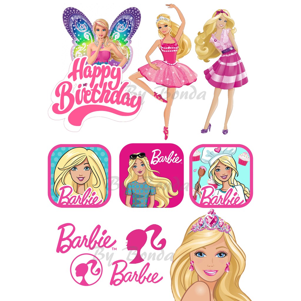 Barbie Theme Cake Topper