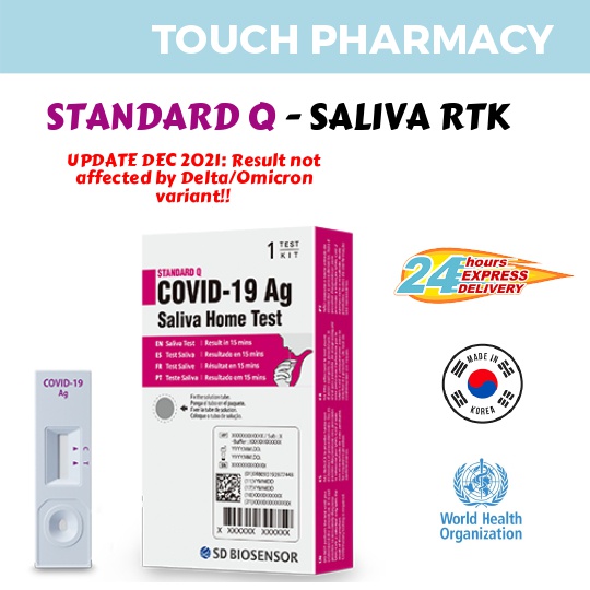 [MDA/ KKM Approved] Standard Q by SD BIOSENSOR Saliva Antigen Test
