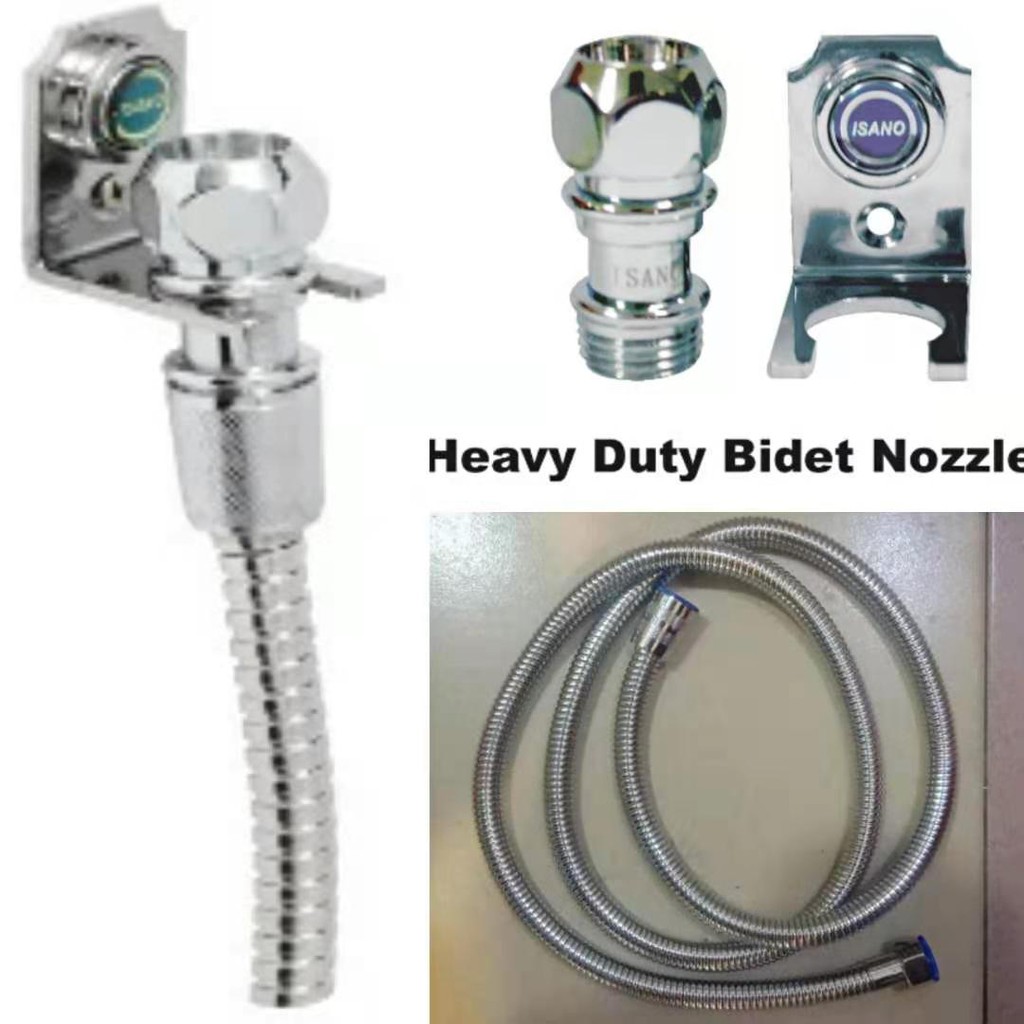 HEAVY DUTY BIDET NOZZLE SET ( 1* BIDET NOZZLE + 1* BIDET HOLDER +1