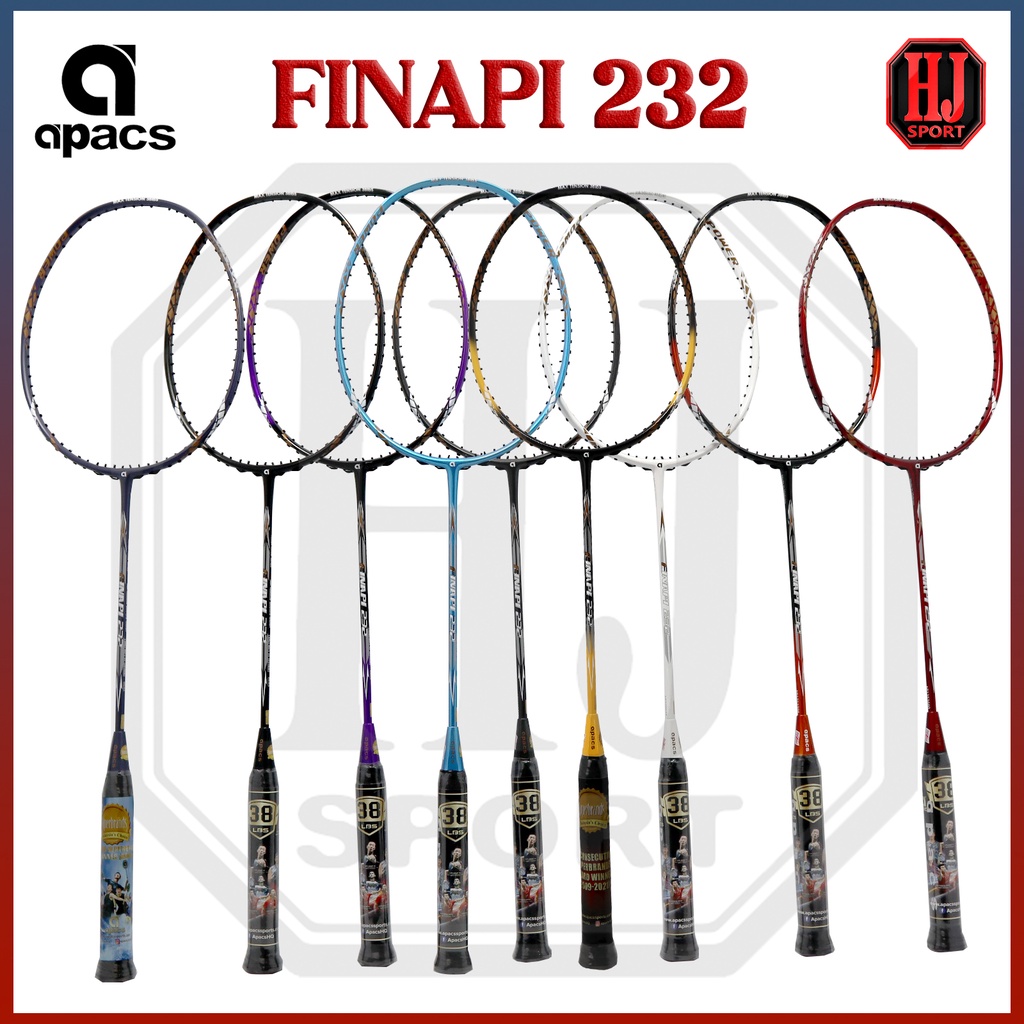 Badminton Racket Apacs Finapi 232Original with Strings and Bag | Shopee ...