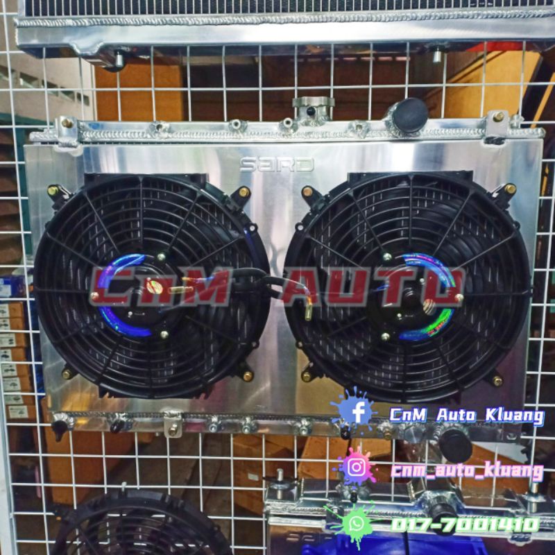 SARD Racing Aluminum Radiator Slim Fan Shroud HighSpeed Proton Wira