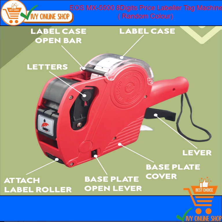 Ready stock Price Labeller Machine MX 5500/Mesin Harga MX5500*HIGH ...