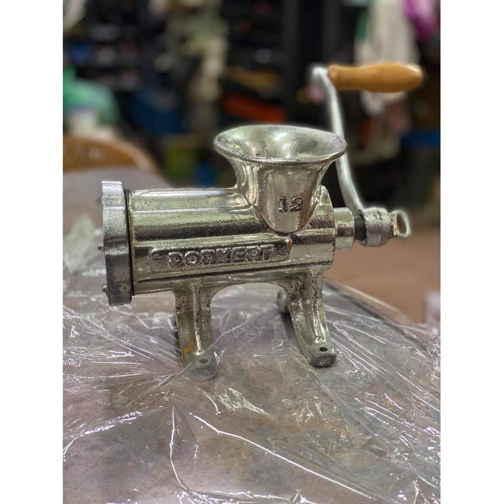 No.12 Vintage Porkert Cast Iron Manual Meat Mincer Meat Grinder Sausage