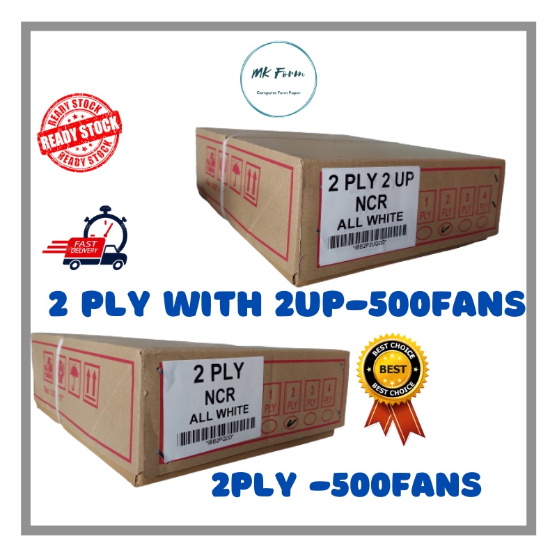 COMPUTER FORM 2 PLY 2 PLY 2 UP NCR BLANK Form kertas komputer white ...