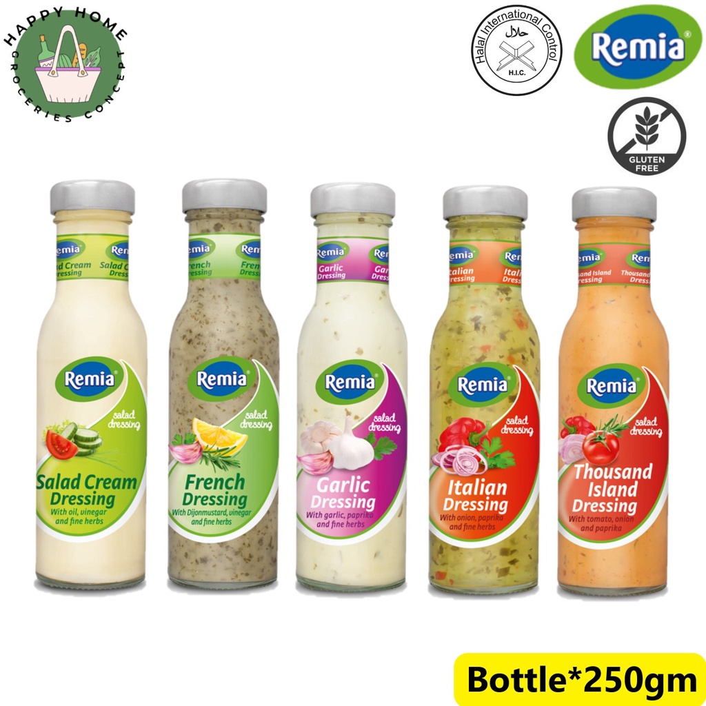Remia Salad Dressing Salad Cream/Thousand Island/French Dressing/Garlic