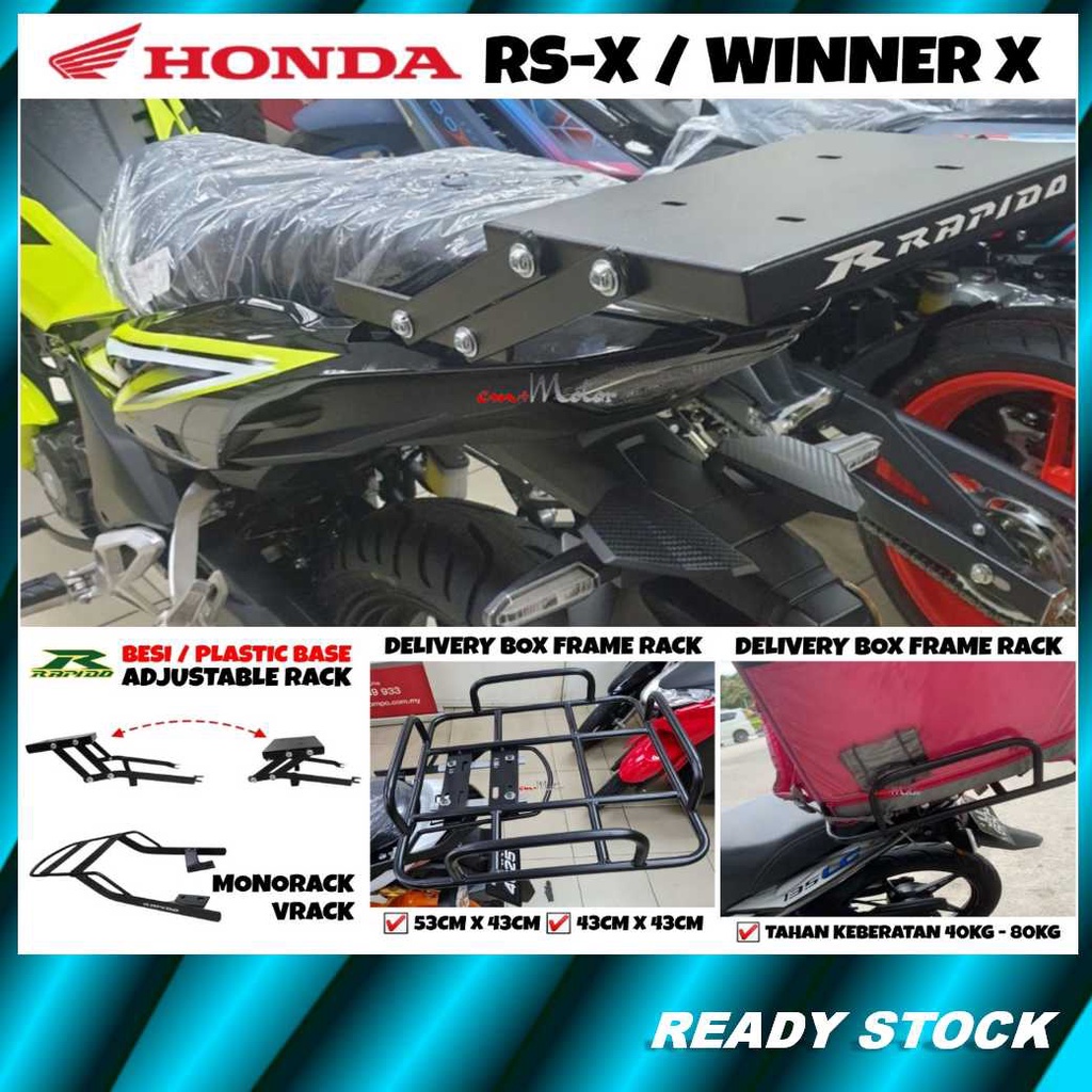 Cm Motor Honda Rs X Rsx Winner X Food Delivery Bag Box Besi Rack