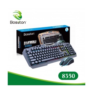 Keyboard + Mouse Boston 8350 LED Genuine Combo | Shopee Malaysia
