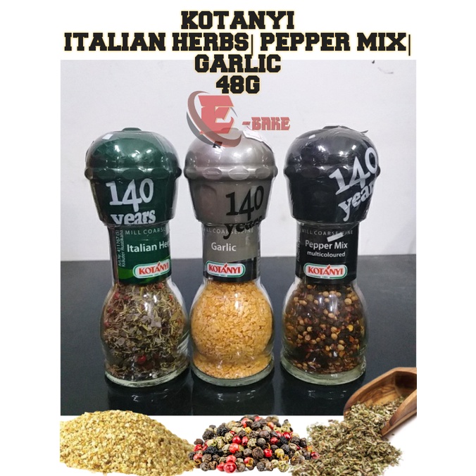 Kotanyi Italian Herbs Pepper Mix Garlic 48g Shopee Malaysia