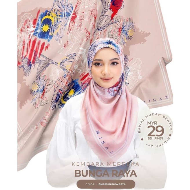 MINAZ KEMBARA MERDEKA 🇲🇾 BUNGA RAYA | Shopee Malaysia