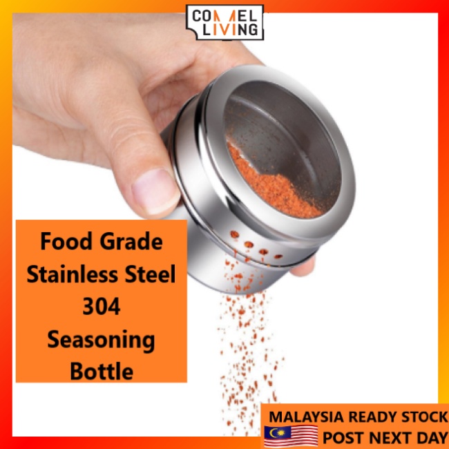 Food Grade Stainless Steel Seasoning Bottle Botol Perasa Seasoning Can ...