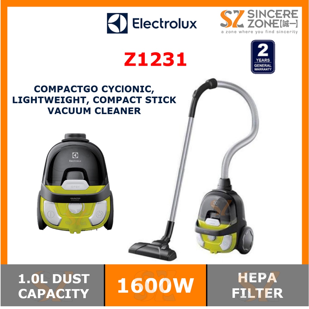 Electrolux Z1231 CompactGo Cyclonic, Lightweight, Compact Vacuum