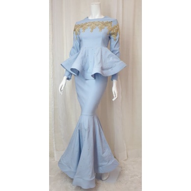 READY STOCK AINUL PEPLUM KURUNG EXCLUSIVE | PEPLUM KEPOK LACE / BAJU ...