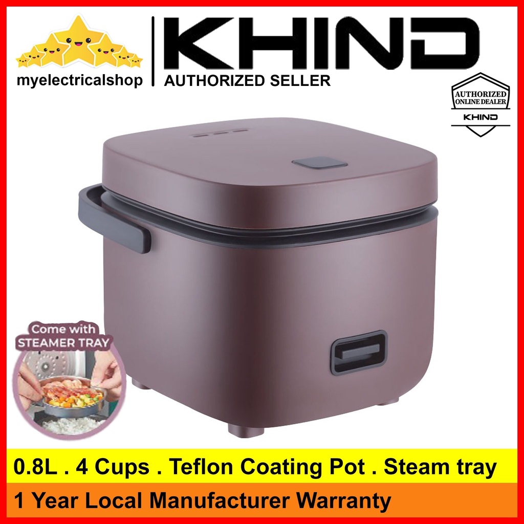 Khind RCM08 Multifunction Mini Rice Cooker ( 0.8 Liter ) Shopee Malaysia