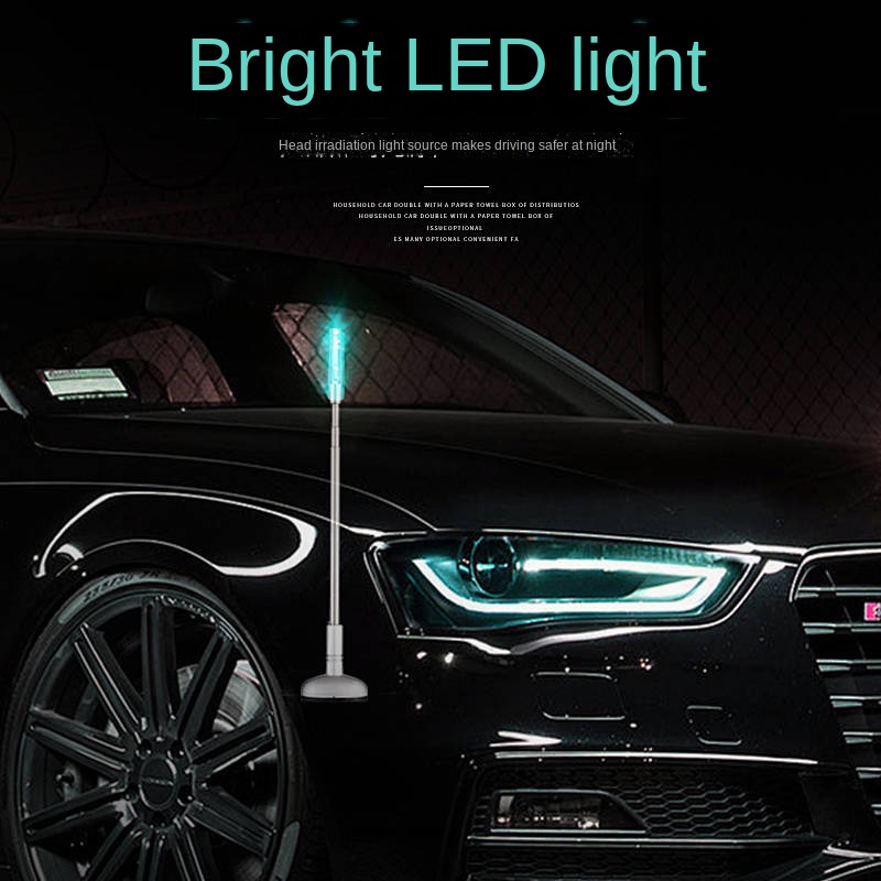 Car Retractable ThreeSection Flagpole Antenna Modified Flag Pole Car