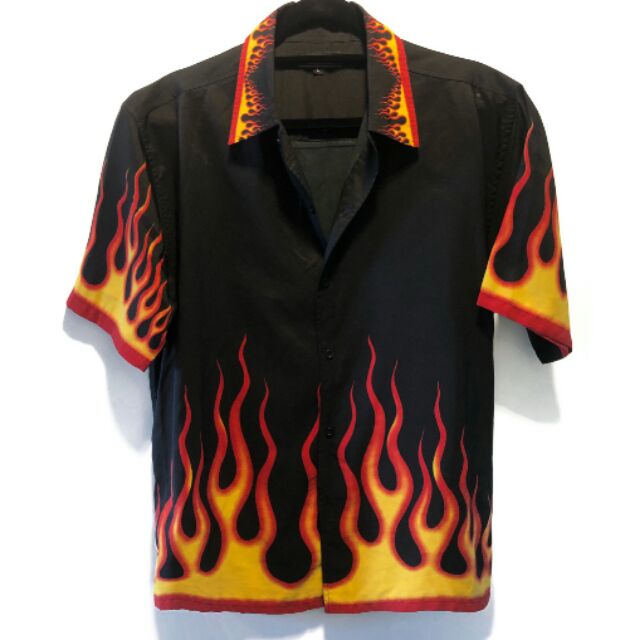 shirt with flames on