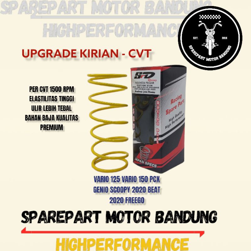Per cvt Racing 1500 Rpm Vario 150 - Vario 125 - Pcx - Freego - Genio ...