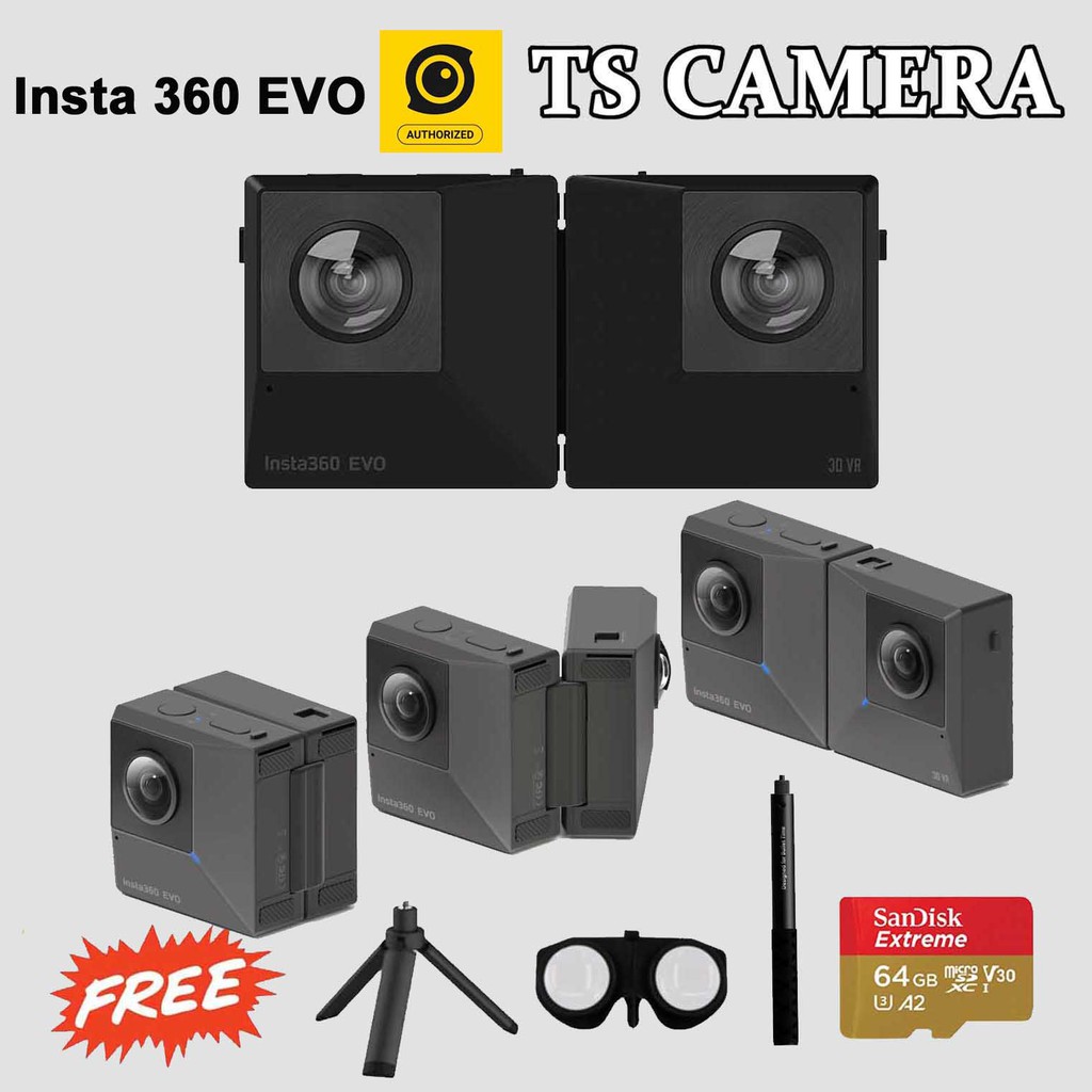 INSTA360 EVO 180* 3D 5.7K SPORT CAMERA INSTA EVO | Shopee Malaysia