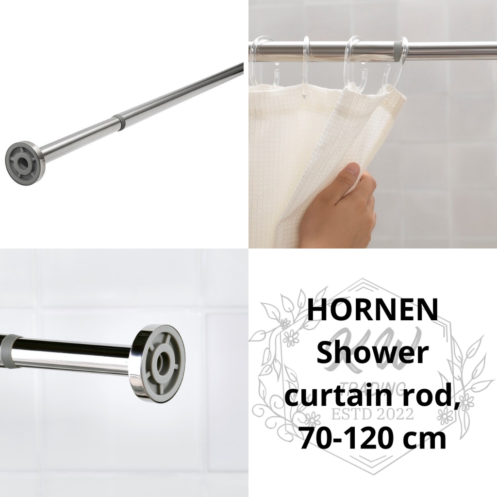 IKEA HORNEN Shower curtain rod, 70-120 cm | Shopee Malaysia
