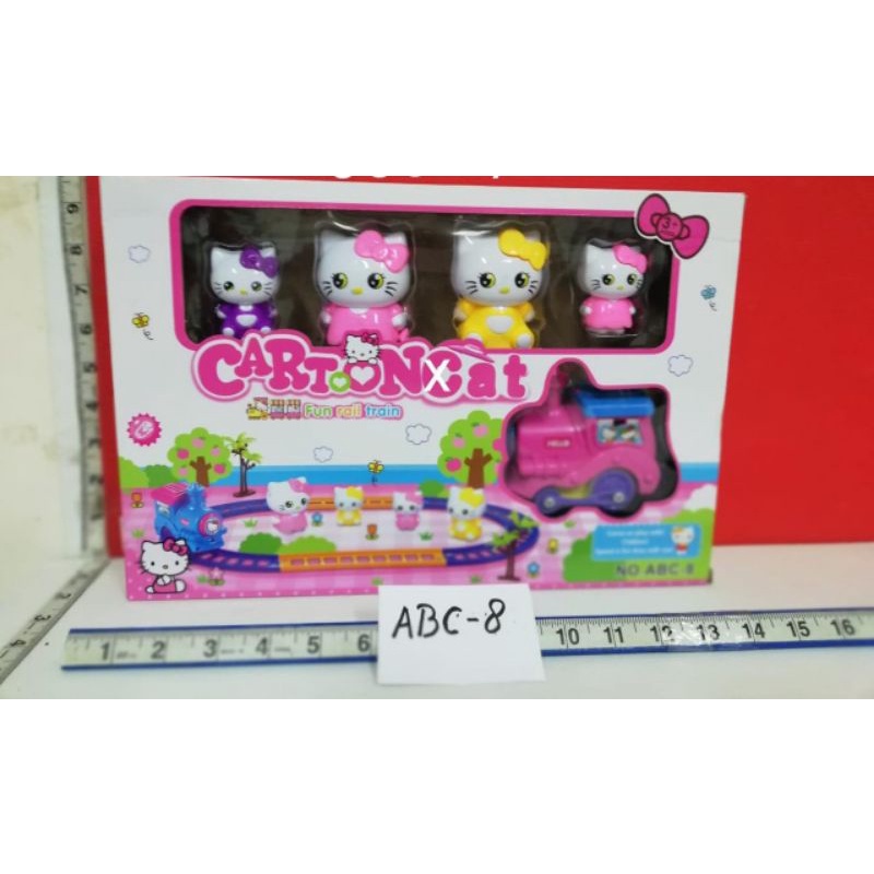 Hello kitty cartoon large cat rail train toy | Shopee Malaysia