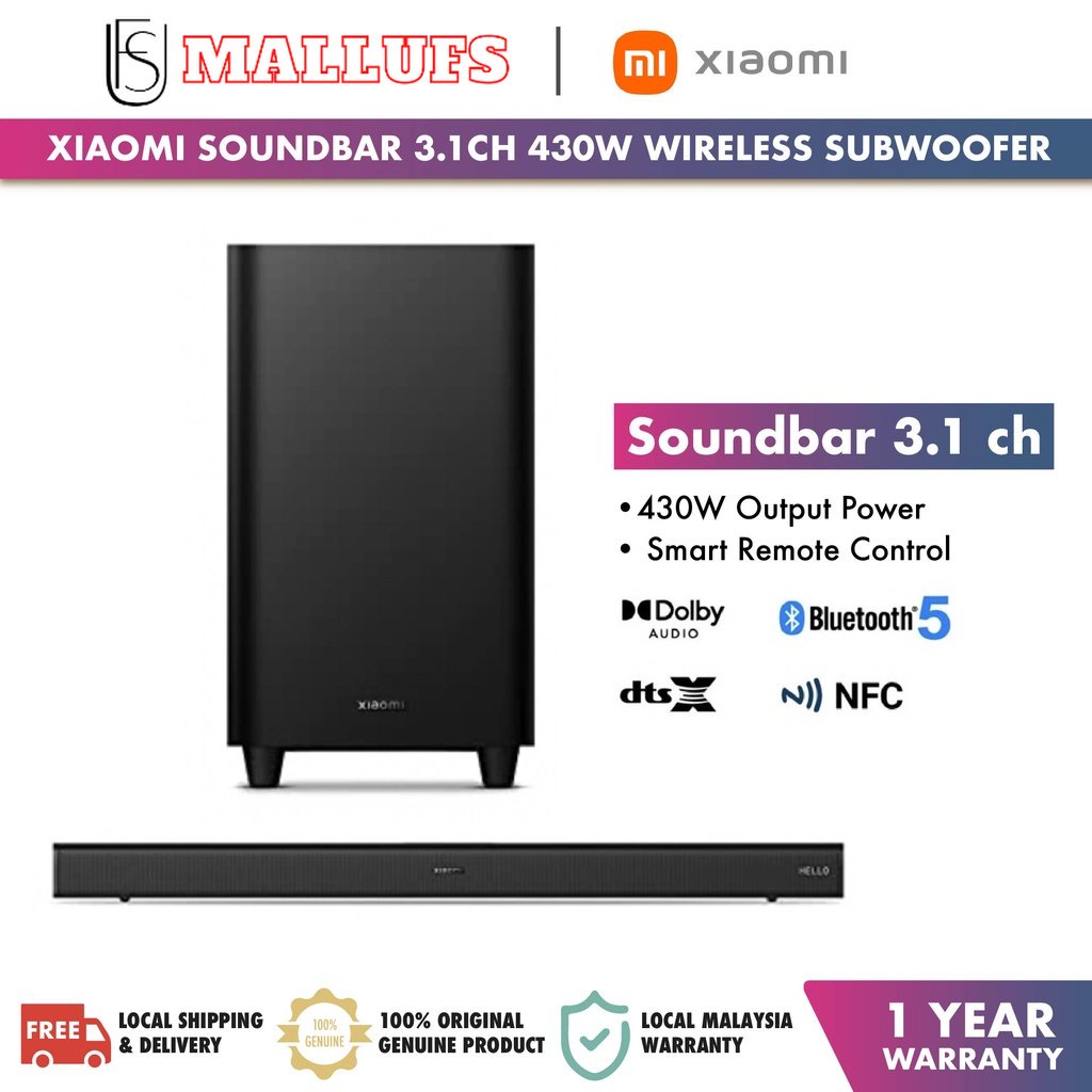 Xiaomi soundbar sales remote control