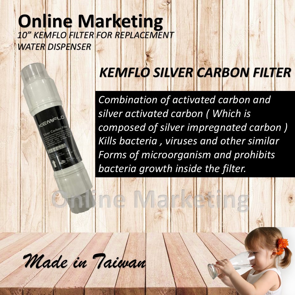 KEMFLO 10" Inch ITYPE (Sediment , Pre Carbon,Alkaline,Bip Energy