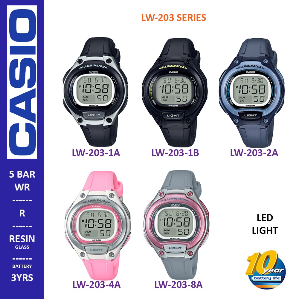 CASIO KIDS DIGITAL WATCH LW 203 SERIES Shopee Malaysia