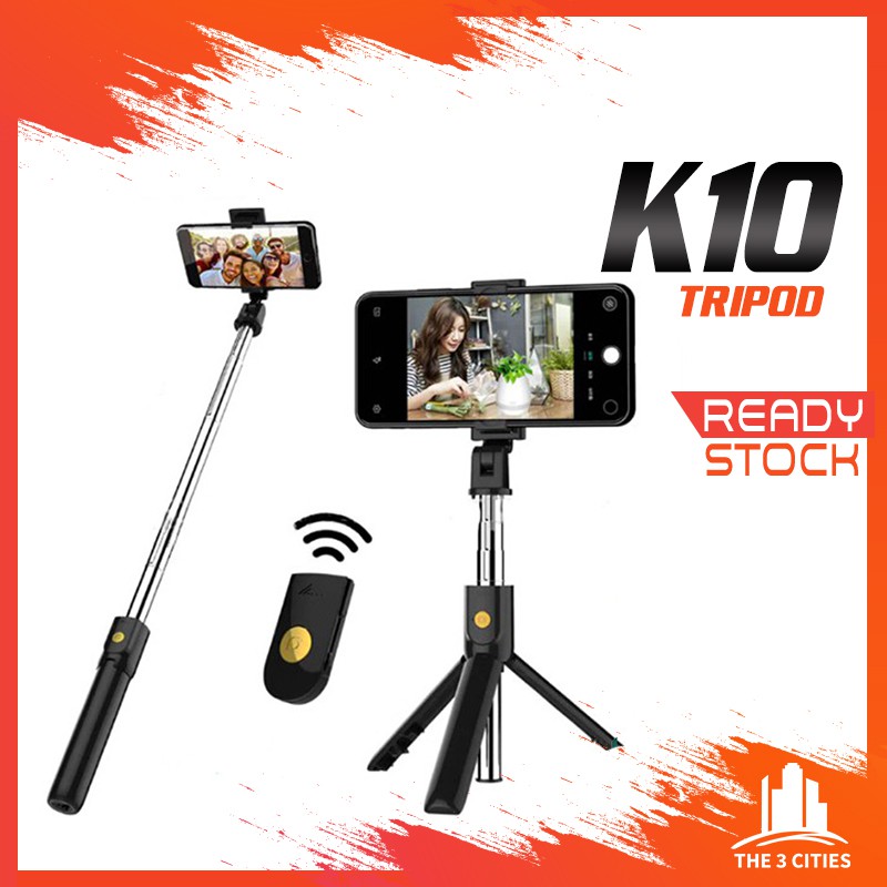 K07 / K10 Bluetooth Selfie Stick Integrated 3 in 1 Monopod Tripod for