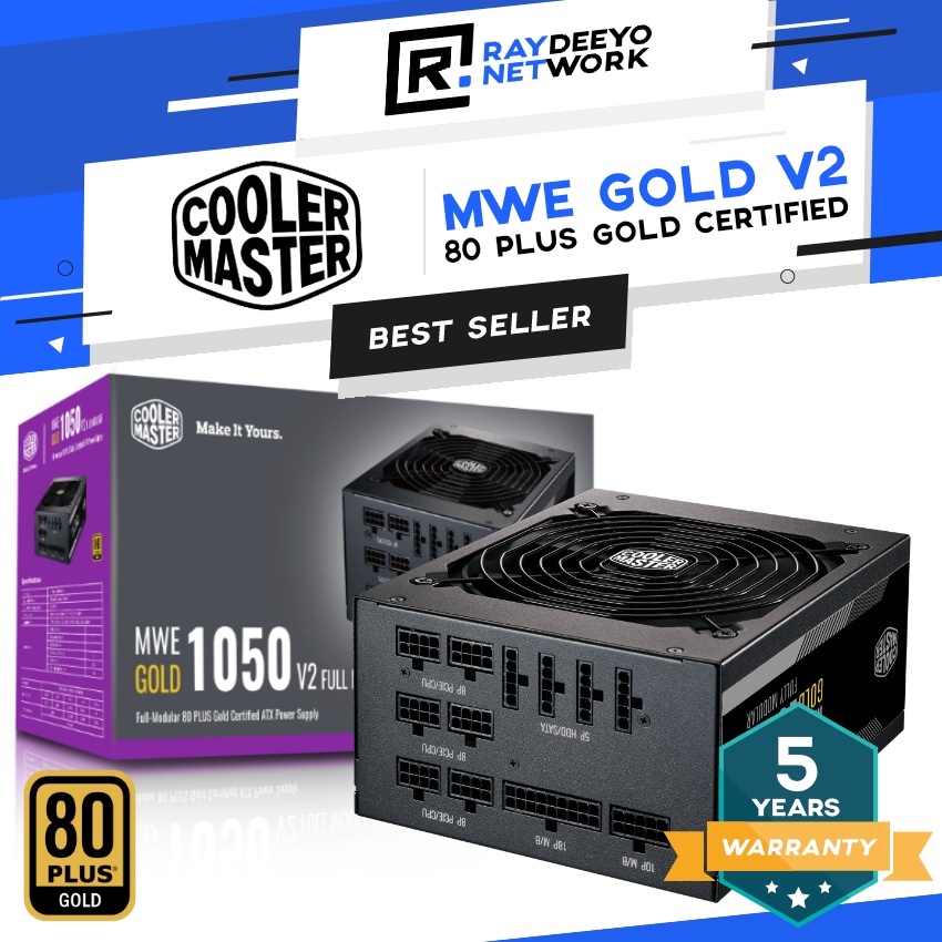 Cooler Master MWE Gold V2 650W / 750W / 850W / 1050W / 1250W Full ...