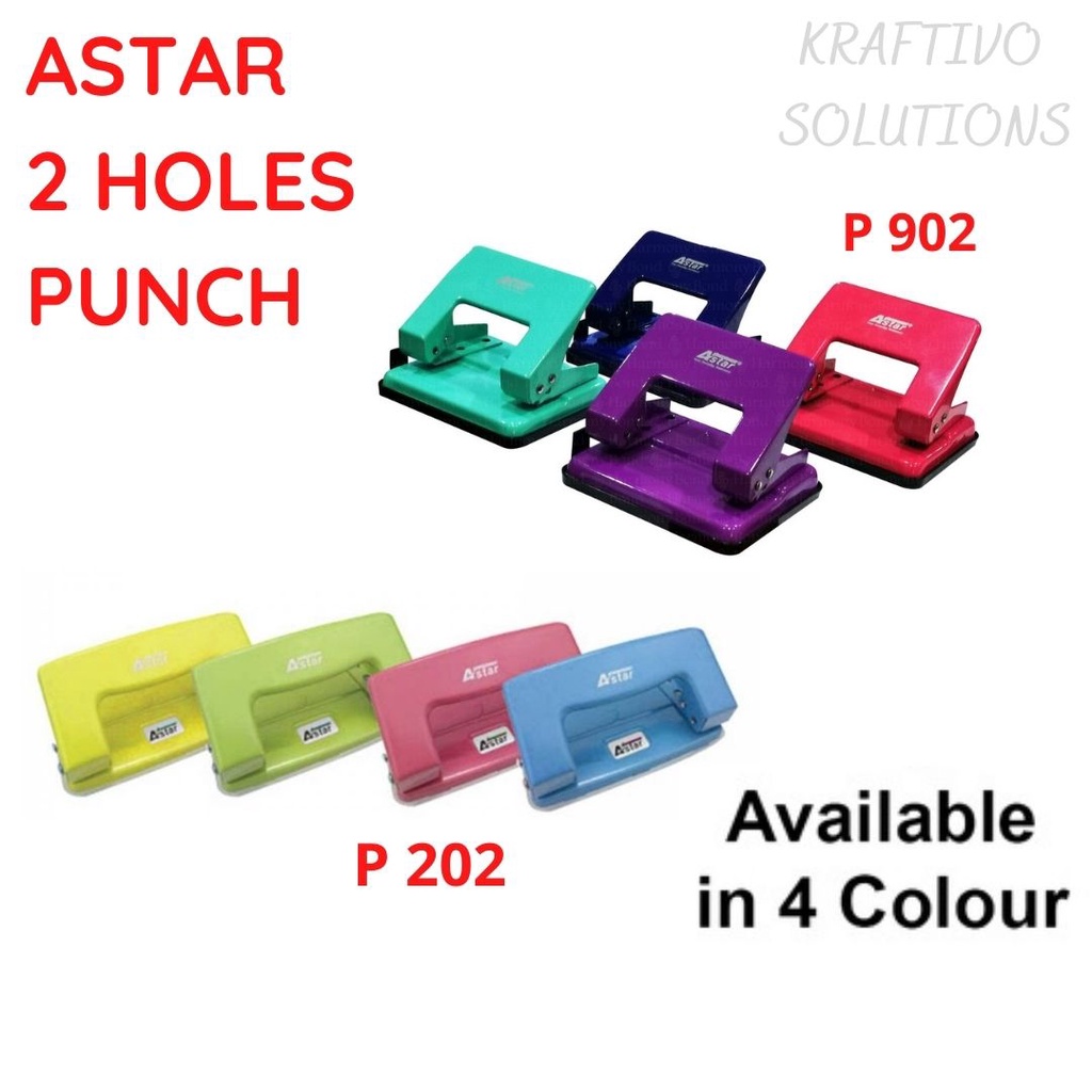 [ 2 HOLES PUNCH ] ASTAR P202 / P902 COLOUR 2 HOLES PUNCH / 2 HOLES