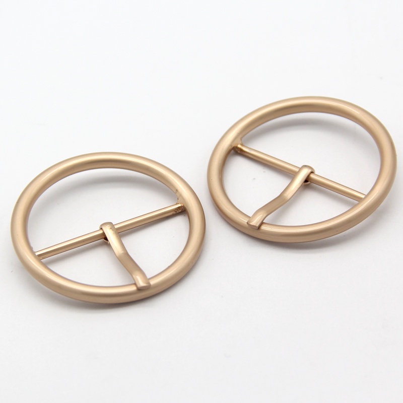 Round White Black Gold Metal Pink Buckles For Belts Shoes Bags Garment ...