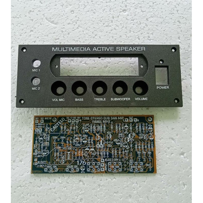 Multimedia Panel active speaker plus USB 2 mic And pcb tone control ...